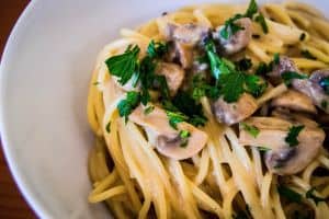 creamy mushroom pasta